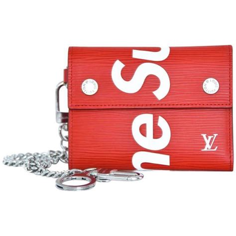 supreme x louis vuitton chain wallet replica|cartera louis vuitton supreme original.